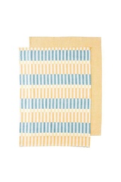 [TEX095] Tea Towel BLOCKS Set of 2