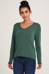 [BAS08] Long-sleeved Tencel™ shirt (dark green)