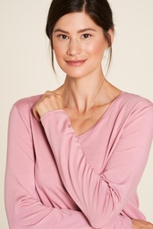 [BAS08] Long-sleeved Tencel™ shirt (vintage pink)
