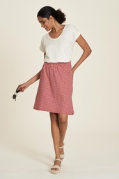[S24F04] Jersey Skirt with pockets (waves)