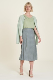 [S24F21] EcoVero™ skirt in midi length (cubes)