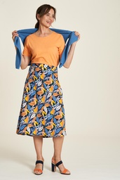 [S24F21] EcoVero™ skirt in midi length (paradise)