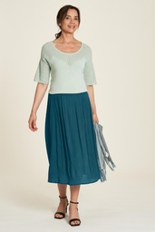 [S24F24] EcoVero™ long skirt (bermuda blue)