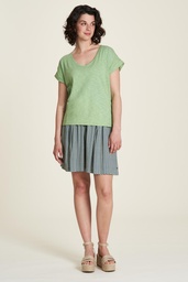 [S24C43] Loose Organic Cotton Shirt (topaz green)