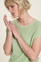 [S24C62] Loose Knit Shirt (topaz green)