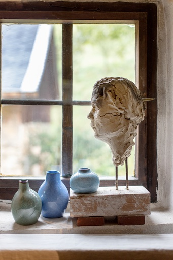 Vase INDUSTRIAL patina green
