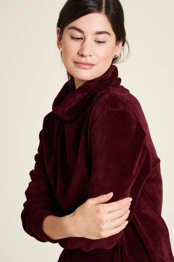 Burgundy deals velvet sweater