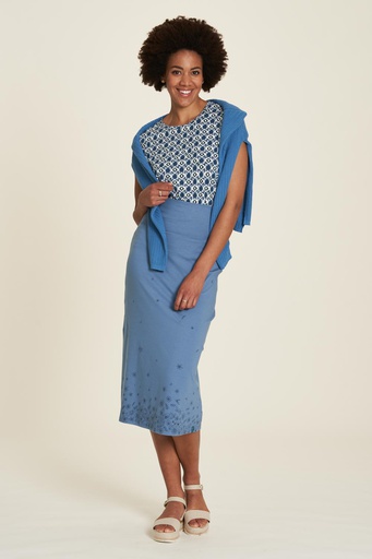 Long jersey skirt