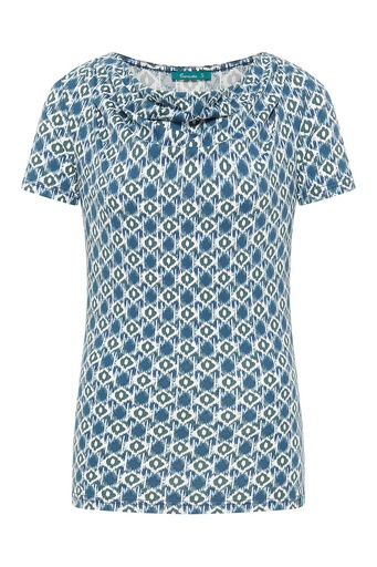 Shirt mit Wasserfallausschnitt