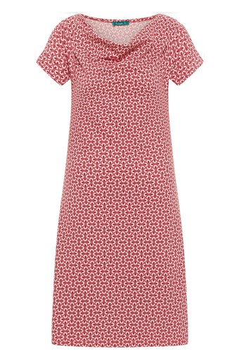 Kleid mit Wasserfallausschnitt