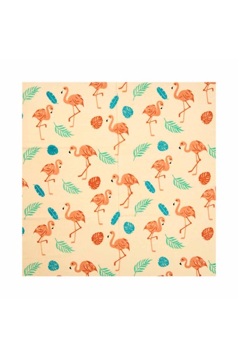 Wachspapier plastikfrei (3er‑Set) – Flamingo