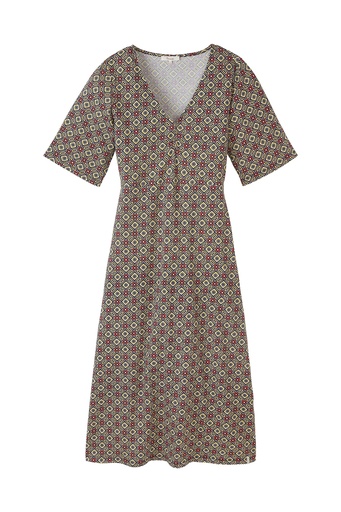 Tailliertes Midikleid aus Jersey