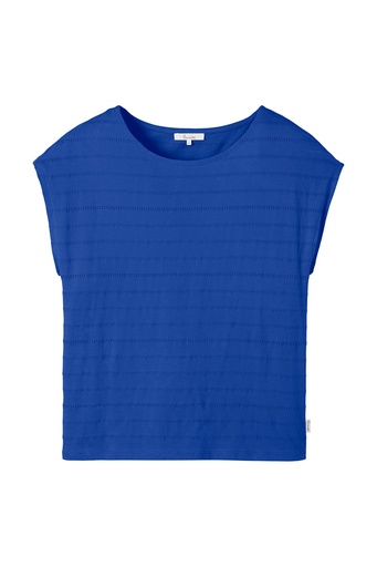 Lockeres Shirt aus Ajour-Jersey