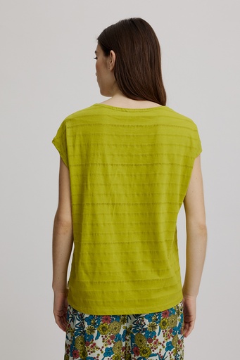 Lockeres Shirt aus Ajour-Jersey