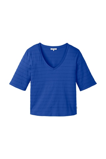 Shirt aus Ajour-Jersey