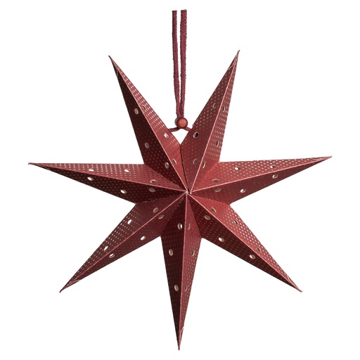Paper star, punched 20 cm