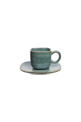 [POR417] Espresso-Set INDUSTRIAL 75 ml emerald