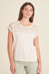 [S24X45] Shirt with lace details