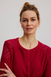 [S25A60] Ajour Strickjacke (anemone)