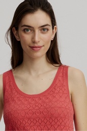 [S25C60] Ajour Strick-Top (coral)