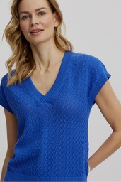 [S25C62] Strick-Shirt (dazzling blue)