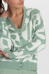 [S25A61] Lockere Strickjacke (granite green)