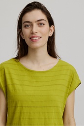 [S25C160] Lockeres Shirt aus Ajour-Jersey (pear)