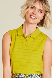 [S25C162] Bluse aus Ajour-Jersey (pear)