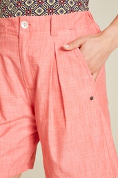 [S25G51] High Waist Shorts in Leinenoptik (coral)