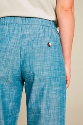 [S25G53] Jogger in Leinenoptik (teal)