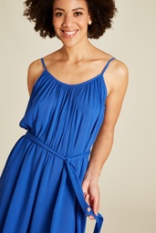 [S25E26] Kurzes EcoVero™ Kleid (dazzling blue)