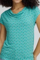 [S25C150] Lockeres Shirt aus EcoVero™ Viskose (lagoon)