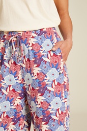 [S25G150] Luftige EcoVero™ Hose (blue bloom)