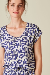 [S25C21] Luftige Bluse aus EcoVero™ Viskose (maze)