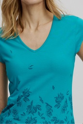 [S25C03] Blütenzauber Jersey-Shirt (lake)