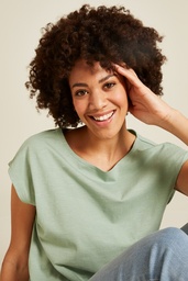 [S25C46] Lässiges Slub-Shirt (granite green)