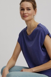 [S25C46] Lässiges Slub-Shirt (skipper blue)