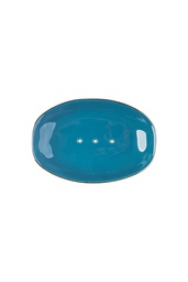 [POR478] Soap Dish CLASSIC indigo with gold rim