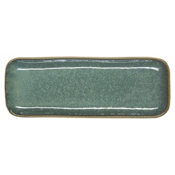 [POR411] Serving Plate INDUSTRIAL 25,5 cm emerald