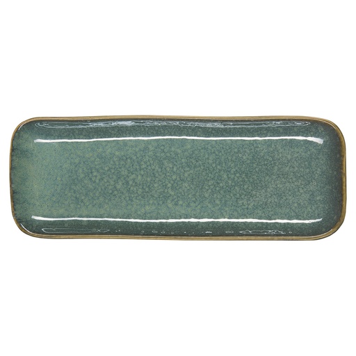 [POR411] Servierplatte INDUSTRIAL 25,5 cm emerald