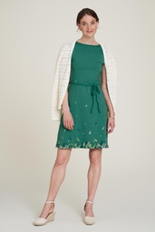 [S23E12] Tailliertes Jersey-Kleid (palmleaf)