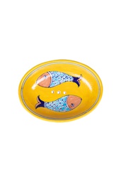 [POR430] Soap Dish BLUE POTTERY
