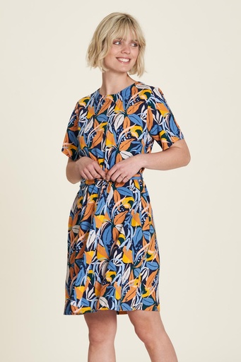 [S24E22] Tailliertes EcoVero™ Kleid (paradise)