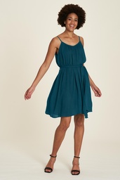 [S24E26] Kurzes EcoVero™ Kleid (bermuda blue)