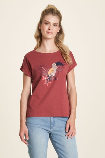 [S24C101] Lockeres T-Shirt (mineral red)